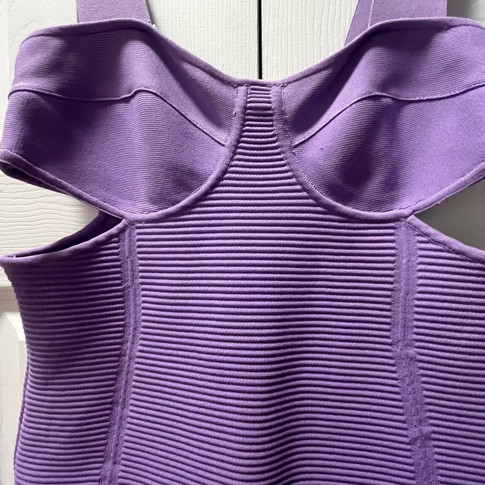 Herve Leger Lavender Bodycon Dress - Picture 4 of 5